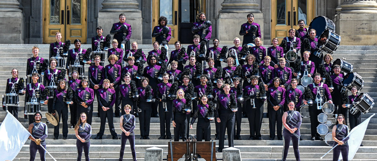 First picture of the Boise performance of the Boise Gems Drum and Bugle Corps