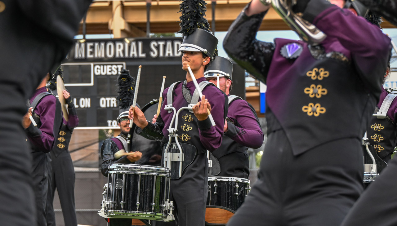 First picture of the Seattle performance of the Boise Gems Drum and Bugle Corps