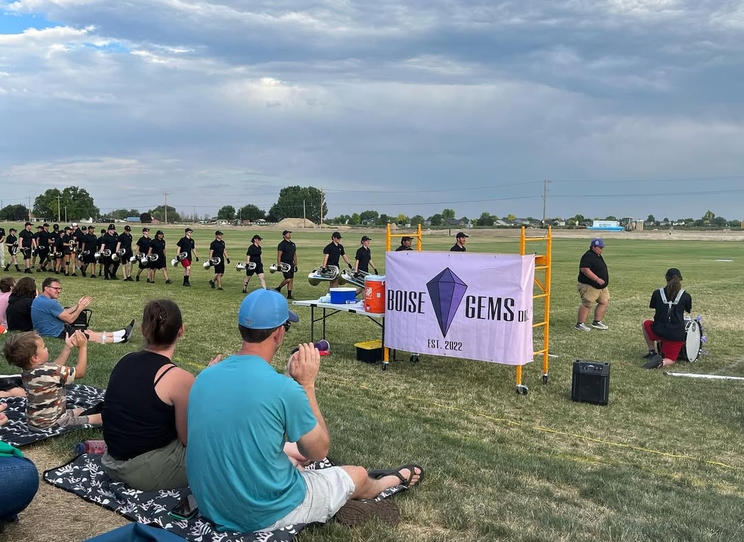 Third picture of the community performance of the Boise Gems Drum and Bugle Corps