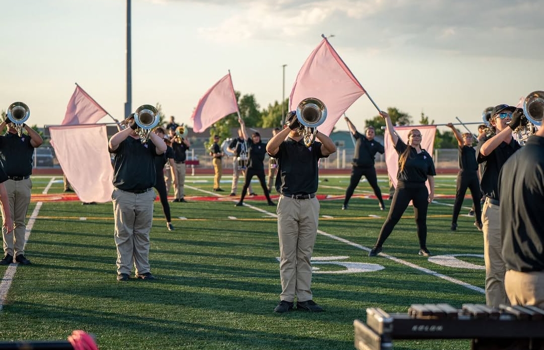 Third picture of the kennewick performance of the Boise Gems Drum and Bugle Corps