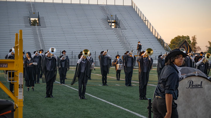 Third picture of the Kennewick performance of the Boise Gems Drum and Bugle Corps