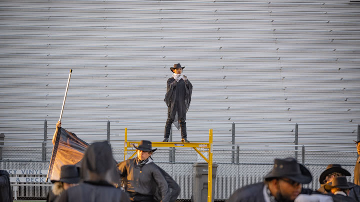 Third picture of the Kennewick performance of the Boise Gems Drum and Bugle Corps