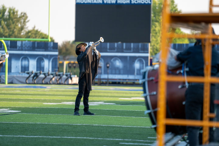 Second picture of the Boise performance of the Boise Gems Drum and Bugle Corps