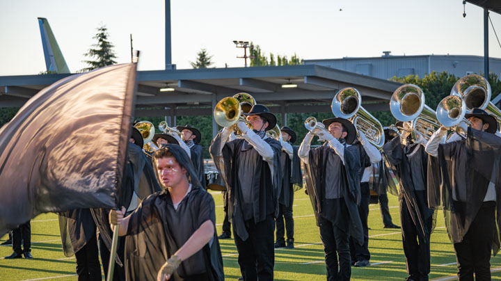 Third picture of the Seattle performance of the Boise Gems Drum and Bugle Corps