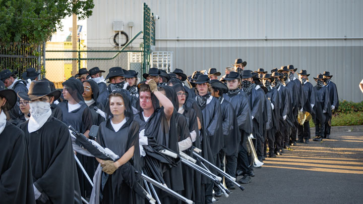 Fourth picture of the Seattle performance of the Boise Gems Drum and Bugle Corps