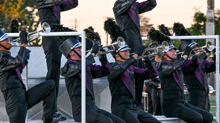 Third picture of the Kennewick performance of the Boise Gems Drum and Bugle Corps
