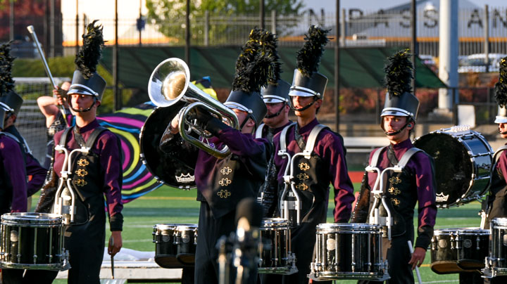 Second picture of the Kennewick performance of the Boise Gems Drum and Bugle Corps