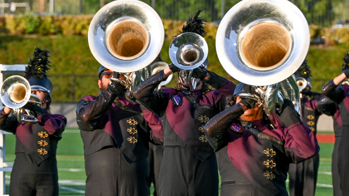 Third picture of the Kennewick performance of the Boise Gems Drum and Bugle Corps