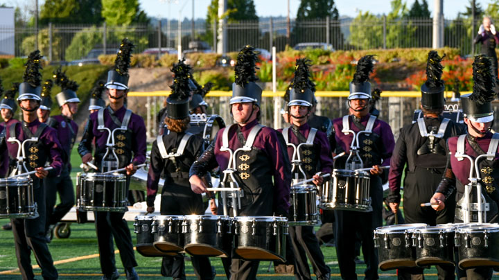 Third picture of the Kennewick performance of the Boise Gems Drum and Bugle Corps